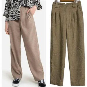 ba&sh Taupe Wide-Leg Trousers